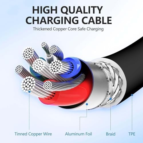 240W USB C Charging Cable for MacBook Pro/Air & for iPhone 16/15 Pro Max, MFi Certified 48V/5A Super Fast Charger Cord 6ft, PD 3.0 Compatible with iPad Pro 12.9/11, Samsung S25/S24(2-Pack) – Enhanced Compatibility and Speed