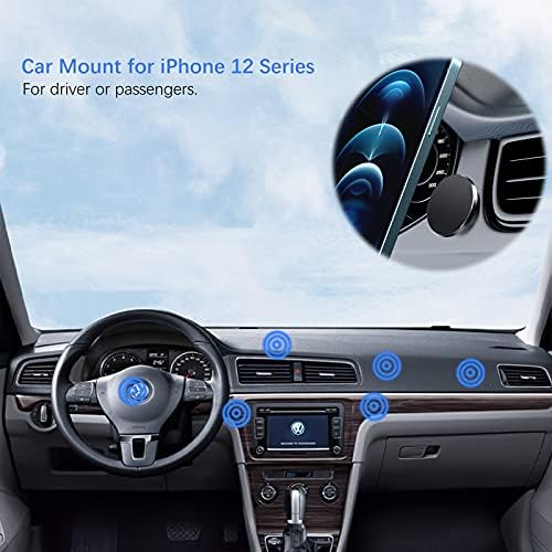 Kuaguozhe Magnetic Wall Mount for Mag Safe Accessories – Versatile Adhesive Holder for i Phone 15, 14, 13, 12 Pro Max Plus Mini – Sleek Dashboard Car Mount Enhancing Accessibility and Efficiency in Home and Office Spaces