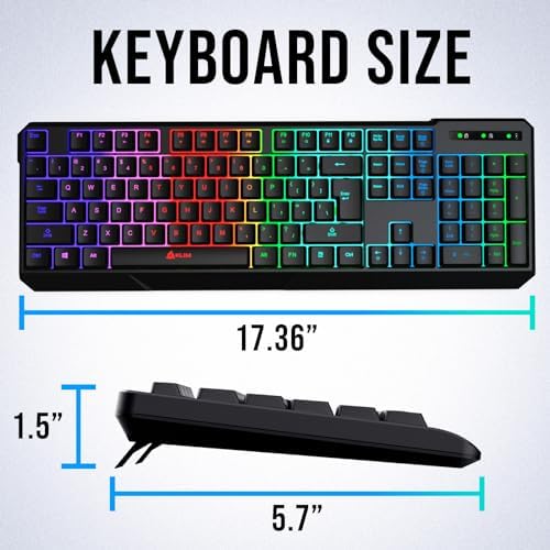 KLIM Chroma RGB Wireless Gaming Keyboard – Ultimate Performance with Long-Lasting Rechargeable Battery, Quick Typing & Water-Resistant Design for PC, PS5, PS4 & Mac – Elevate Your Gameplay with Stunning Backlighting & Enhanced Compatibility