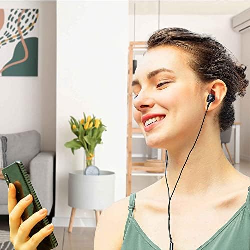 Urban X Durable Corded Stereo Earbuds for Lenovo Think Pad – Superior Sound with Built-in Microphone and Easy Volume Control, Tangle-Free Braided Cable, Perfect for Work and Play