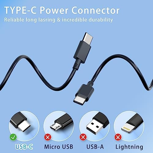 High-Performance 65 W USB-C Charger for Dell Chromebooks and Latitude Models – Fast Charging, Universal Compatibility, and Safety Certified Power Supply – Ideal for Dell XPS 12, 13, 15, and More – Includes LED Indicator for Effortless Use in Low Light – Rigorous Quality Control Ensures Reliable Operation