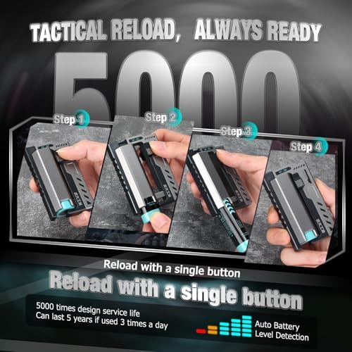 Tactical Portable Charger Case Power Bank – 20 W USB-C Multi-Device Charging Shell for i Phone 16/15, Mac Book & Samsung – Ultimate On-the-Go Power Solution (Battery Not Included) – Enhanced Style & Performance