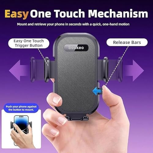 Enhanced Ford Bronco 2021-2025 Car Phone Holder – 360-Degree Adjustable Mount for 4-7 Inch Smartphones | Secure Hands-Free Navigation & Communication | Effortless Installation & Robust Durability for Optimal Road Safety