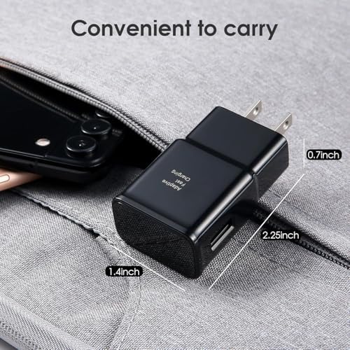 Samsung Adaptive Fast Charging Wall Charger 4-Pack – Ultimate Quick Charge Adapter for Galaxy S24/S23/S22/S21/S20/S10/S9/S8/S7/S6 Edge/Note 10/9/8 & LG Devices – Enhanced Portability & Safety Features for Rapid Power Delivery