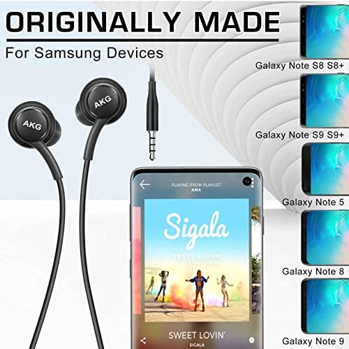 Urban X Durable Corded Stereo Earbuds for Lenovo Think Pad – Superior Sound with Built-in Microphone and Easy Volume Control, Tangle-Free Braided Cable, Perfect for Work and Play