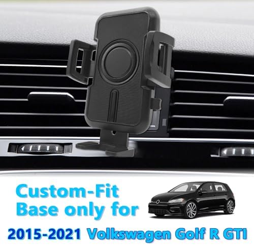 WAAPAK Universal Car Phone Holder Mount for 2015-2021 Golf R GTI – Adjustable Smartphone Cradle for Safe Navigation and Hands-Free Calls, Perfect for Thick Cases and Easy Installation, Enhances Driving Comfort and Interior Aesthetics