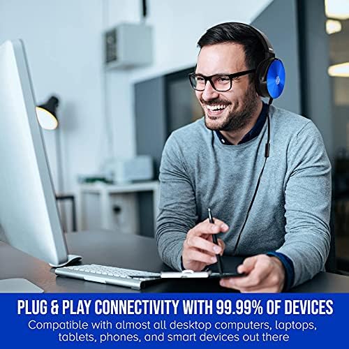 Transform Your Classroom Experience with Colorful Wired Headphones – 5-Pack Earphones with Microphone for K-12 Learning, Noise Isolation, and Comfort for Engaging Virtual Classes and Meetings