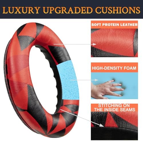 Transform Your Bose Quiet Comfort 45 & SE Headphones with Luxurious SOULWIT Replacement Earpads in Burgundy – Premium Soft Protein Leather Cushions for Unmatched Comfort and Superior Sound Isolation, Perfect for Long Listening Sessions and Easy Installation