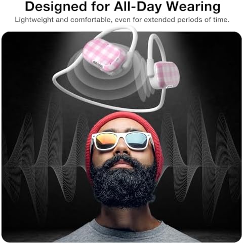 Purity Air Open Ear Headphones – Advanced True Air Conduction Wireless Bluetooth Earbuds with Dual Mic for Clear Calls – Ergonomic, Sweat-Resistant Design for Active Lifestyles – Compatible with i Phone & Android – Ultimate Comfort and Audio Awareness