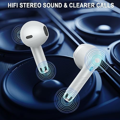 Unleash Premium Sound with Jxrev 2025 Wireless Earbuds – Advanced Bluetooth 5.4 Tech for Effortless Connectivity, Hi-Fi Stereo Audio for Unmatched Clarity, IP7 Waterproof Design for Ultimate Protection, 40-Hour Playtime for All-Day Listening, Enhanced 4-Mic Noise Cancellation for Crystal-Clear Calls, LED Battery Life Indicator for Convenience, Perfect for Active Lifestyles and Daily Use