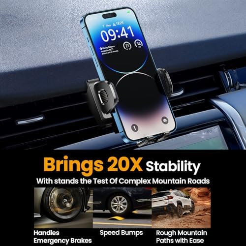 ELOHEI Premium Custom Phone Holder for Land Rover Discovery (2020-2024) – Innovative Car Phone Mount with Effortless Installation, 360-Degree Rotation, and Robust Design for Enhanced Navigation and Safety on the Road