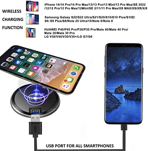 Revolutionize Your Charging Routine with the hopopower 15 W Fast Wireless Charging Station Pad – Sleek, High-Speed Power Solution for i Phone and Galaxy Devices, Featuring Anti-Slip Design and LED Status Indicator for Effortless Use and Safety
