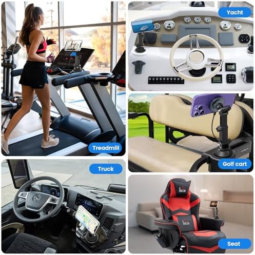 OHLPRO for MagSafe Cup Holder Car Mount Charger for iPhone 16, 15W Fast Charging Magnetic Cupholder Phone Mount, Compatible with iPhone 15 14 13 12 Series, for Kids Road Trip Essentials, Black – Enhanced Compatibility and Speed