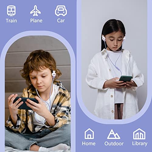 Whimsical Kids Rabbit Earbuds with Microphone – Premium In-Ear Headphones for Learning, Play & Adventure – Includes Colorful Storage Case for Effortless Organization – Ideal Gift for Young Music Lovers