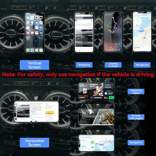 BEERTE Premium Magnetic Car Phone Mount for Mercedes Benz GLB Class (2020-2025) – Ultra-Strong 20 Magnet Holder for i Phone 15/14/13/12 Mag Safe – Effortless Air Vent Installation for Safe Navigation & Hands-Free Use – Stylish Automotive Accessory for Enhanced Driving Safety