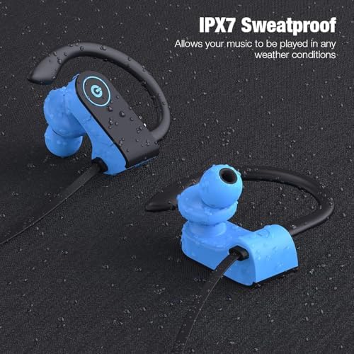 Otium Wireless Bluetooth Earbuds – IPX7 Waterproof Sports Headphones for Gym and Running, HD Stereo Sound with 15-Hour Battery Life, Sweatproof In-Ear Design, Enhanced Compatibility for Active Lifestyles