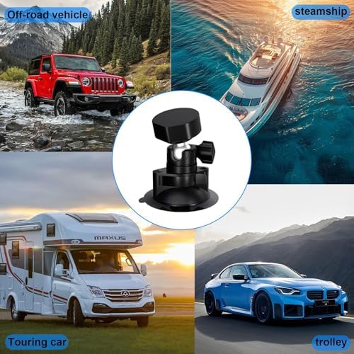 Starlink Mini Mounting Solution: Heavy-Duty Suction Cup Car Mount with Adjustable Angle for Optimal Satellite Connectivity on RVs and Boats – Ultimate Travel Accessory for High-Speed Internet Access