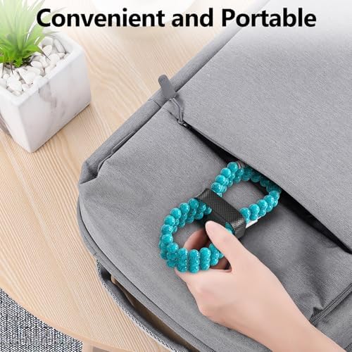 Elevate Your Charging Game with Hian Dier MFi Certified USB C to i Phone Charger – 3.3 FT Fast Charging Cable in Elegant Blue Morandi Pearl Beaded Design for i Phone 14, 13, 12, 11 Pro Max, X, XS, XR – Durable and Tangle-Free Accessory for Style and Performance