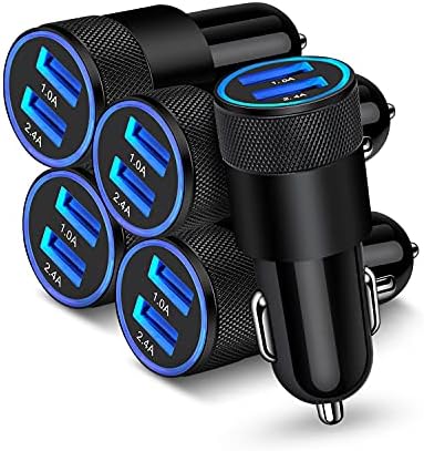 Ultimate Dual USB Car Charger Adapter – AILKIN 3.4 A Fast Charging Power Block for i Phone 16, 15, 14, 13 Pro Max & Samsung Galaxy S24 Ultra – Versatile Multi Port Cigarette Lighter Charger for Quick Device Power-Up on the Road – Compact, Durable & Travel-Friendly