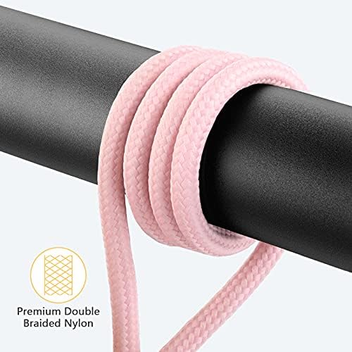 Dasku 3 FT 90-Degree USB C to Lightning Charging Cable – Fast 20 W Nylon Braided Cord for i Phone 14/13/Pro/12/Max/11/XS/XR/8/Plus – Ultimate Durability & Efficient Data Sync for Tight Spaces