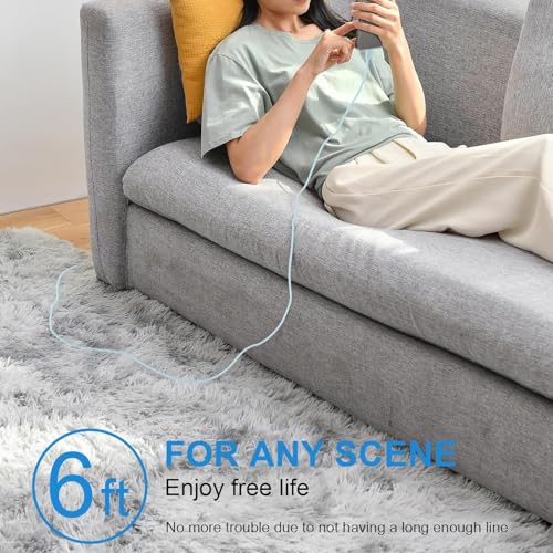 Power Up Your Devices: 20 W Fast Charging Duo Kit for i Phone 16 & 15 – Includes Two 6 FT Woven Type-C Cables for Enhanced Durability and Versatility – Perfect for i Pad Pro & Air Pods – Experience Rapid Charging with Unmatched Portability and Reliability