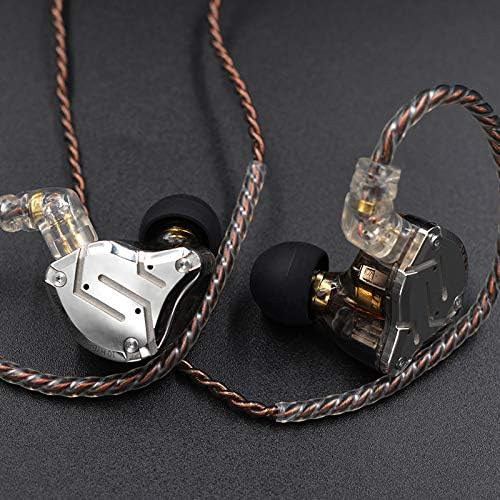 Revolutionize Your Audio Journey with keephifi KZ ZS10 Pro IEM Earphones – Featuring 4 Balanced Armature & 1 Dynamic Driver for Superior Sound Clarity, Durable Stainless Steel Design, and Detachable 2-Pin Cable – Striking Purple Finish with Integrated Mic for Effortless Communication – Noise-Isolating In-Ear Headphones for Unmatched Comfort and Versatile Device Compatibility