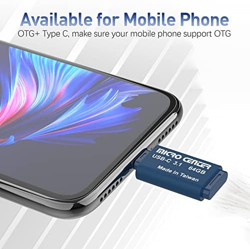 Ultra-Fast INLAND 64 GB Type-C & USB 3.0 Dual Interface Flash Drive – Perfect for Seamless Data Transfer & Portable Storage, 2-Pack Mini Memory Sticks for Effortless File Management