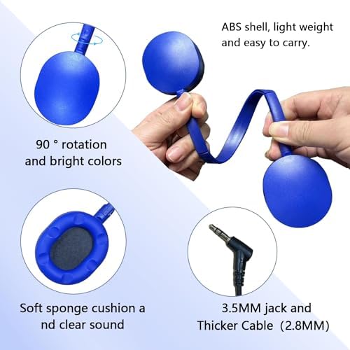 Colorful Classroom Headphones for Kids | Durable 6-Pack Wired Earbuds with Adjustable Fit | Engaging Audio Experience for Enhanced Focus | Compatible with Computers & Chromebooks | Perfect for Group Learning Activities and Young Learners