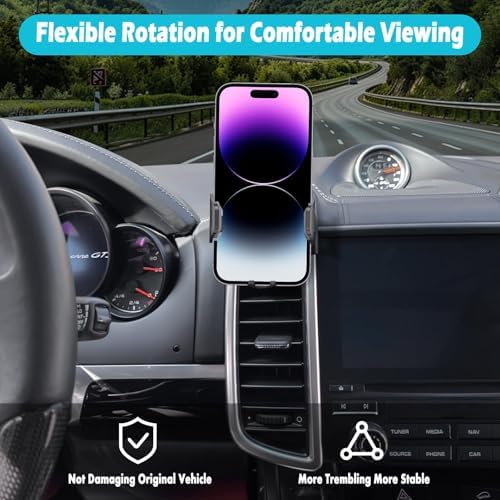 Porsche Cayenne 2016-2017 Premium 360° Rotating Car Phone Holder – Effortless Installation for 4-7 Inch Phones with Thick Case Compatibility – Enhance Safety and Style on Every Drive