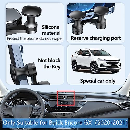Buick Encore GX 2020-2024 Car Phone Holder Mount – Premium Gravity Phone Bracket for Enhanced Smartphone Accessibility and Secure Driving Experience – Easy Install Auto Lock Bracket for Ultimate Versatility and Safety