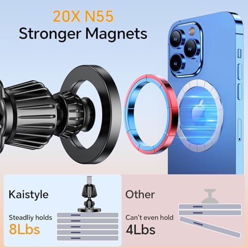 Transform Your Driving Experience with the Kaistyle Mag Safe CD Phone Holder – Secure Magnetic CD Slot Mount for i Phone 12-16 Pro Max and All Smartphones, Effortless Tool-Free Installation, 360° Rotatable Design for Enhanced Visibility and Safety, The Ultimate Hands-Free Car Accessory for Modern Drivers