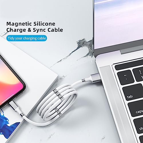 Revolutionize Your Charging with the 3 FT Magnetic Charging Cable – Effortless Data Transfer and Fast Charging for Galaxy S21/S20 Ultra, Note 20/10/9/8, Pixel, LG V30, Nintendo Switch, and One Plus 5 – Enhanced Magnetic Absorption and Compact Durability for Seamless Connectivity on the Go