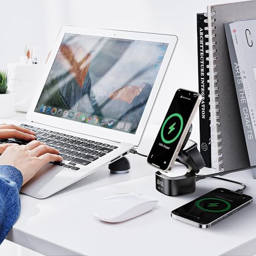 Multi-Device 65 W Fast Charging Station: 5-in-1 Magnetic Wireless Dock for i Phone, Mac Book, Air Pods, Apple Watch, and i Pad – Compact, Foldable, and Efficient Charging Solution for Ultimate Device Organization
