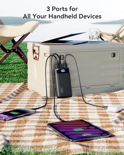 Ultimate INIU Portable Charger – 22.5 W 20000 m Ah Power Bank with Dual USB-C Fast Charging, PD 3.0 & QC 4.0, LED Display – Rapid Charging Solution for i Phone 16, Samsung S23, Google Devices & More – Long-lasting Power for On-the-Go Professionals & Travelers