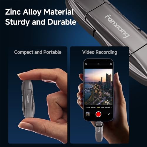 Experience Ultimate Data Freedom with the 512 GB Flash Drive – Superfast USB 3.2 Gen2 at 1050 MB/s, Dual USB A & Type C Compatibility for Seamless Use with i Phone 15/Pro, Android, Windows, and Mac Devices – Compact Portable SSD for Effortless File Transfers and Secure Storage.