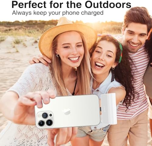 Ultra-Compact 5000 m Ah Portable Charger for i Phone – Fast Charging Power Bank in Purple, Compatible with i Phone 6/7/8/SE/11/XR/12/12 Pro Max/13/13 Pro Max/14/14 Pro Max/14 Plus & i Pad Series, Perfect Travel Companion for On-the-Go Charging