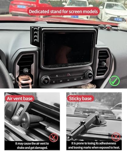 Transform Your Ford Bronco Sport 2021-2024 with the Ultimate Mag Safe-Compatible Wireless Charging Phone Holder – 360-Degree Rotating Mount for Seamless Navigation on 8-Inch Screens, Effortless Installation, and Secure Grip for Hands-Free Convenience