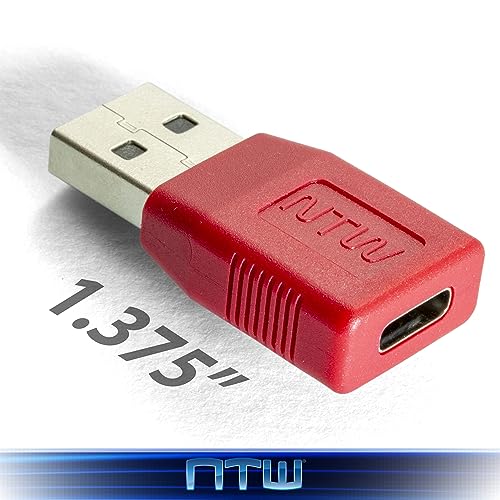 Secure Your Charging: NTW USB-A to USB-C Data Blocker – Essential Juice Jacking Protection Adapter (5 Pack) for Safe Power Transfer, Compatible with Smartphones and Laptops, Portable Design for Travel and Daily Use