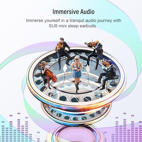 Ultra-Comfort Sleep Earbuds with Advanced Bluetooth 5.4 – Perfectly Designed for Side Sleepers, 47 Hours of Uninterrupted Playtime, Ideal for Meditation, Travel, and Relaxation, Premium Sound Quality & Ergonomic Fit for Ultimate Comfort