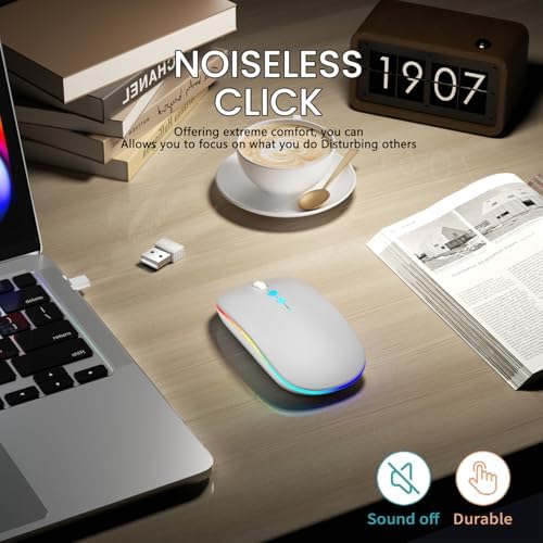 Elevate Your Computing Experience with the Q23 S Black Wireless Mouse – Rechargeable, Dual Mode USB-A & Type-C, Silent Operation, and 3 Adjustable DPI for Ultimate Precision and Versatility Across Laptops, Macs, PCs, and Android Devices