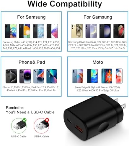 Samsung 25 W USB-C Super Fast Charging Wall Adapter – Ultimate Power Solution for Galaxy Devices & Watches – Compact & Portable Design for Effortless Travel – Rapid Charging Efficiency for Galaxy S25 FE, S24 Ultra, S23, A16 & More – Versatile Type C Compatibility for All Your Needs