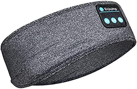 Revolutionize Your Rest with the Bluetooth Noise-Cancelling Sleep Headband – Ultimate Comfort Meets Stylish Functionality for Insomnia Relief, Travel, and Active Lifestyles – Ideal for Yoga and Leisure with Ultra-Thin Speakers in Sleek Black & Grey