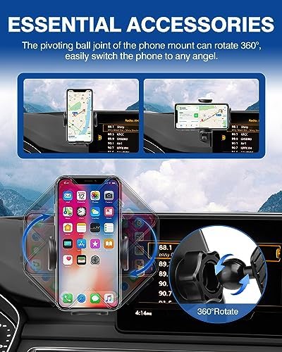 Custom-Fit Car Phone Holder for Audi A4 (2017-2019) & Q5 (2018-2020) – Hands-Free 360° Rotating Mount for 8.3″ Devices – Ultimate Safety & Convenience Accessory for a Modern Driving Experience