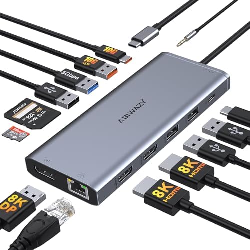 Transform Your Workspace with the Ultimate 9-in-1 USB C Hub Multiport Adapter for Mac Book Pro & Air – High-Speed 4 K HDMI Output, 100 W Power Delivery, and Effortless Connectivity for i Pad Pro, i Mac, and More – Enhance Productivity with 5 USB Ports and SD/TF Card Reader for Seamless Data Transfer and File Access
