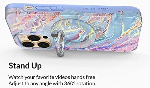 Transform Your i Phone 16, 15, 14, 13, 12 with VELVET CAVIAR’s Amethyst Purple Leopard Mag Safe-Compatible Grip – Stylish Magnetic Ring Holder & Adjustable Stand for Effortless Hands-Free Viewing, Secure Texting, and Enhanced Usability – Elevate Your Mobile Experience with Durable, Lightweight, and Customizable Accessory