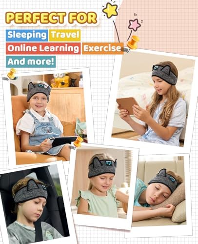 Ultimate Kids Bluetooth Headphones for Safe and Stylish Listening – Versatile Wired Playback Option with Volume Limiting Technology – Durable and Lightweight Design for Travel, School, and Home Use – Adjustable Headband for Customized Comfort – Compatible with Kindle, Tablets, and Cell Phones – Perfect for Boys and Girls