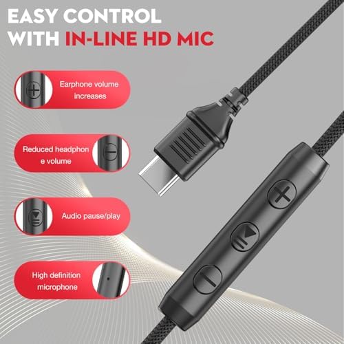 Transform Your Listening Experience with High-Performance USB Type C Foldable Over-Ear Headphones – Premium Hi-Fi Sound, Integrated Microphone & Effortless Volume Control for All Ages – Perfect for Travel, Gaming, and Everyday Use with Superior Compatibility for Tablets & Smartphones