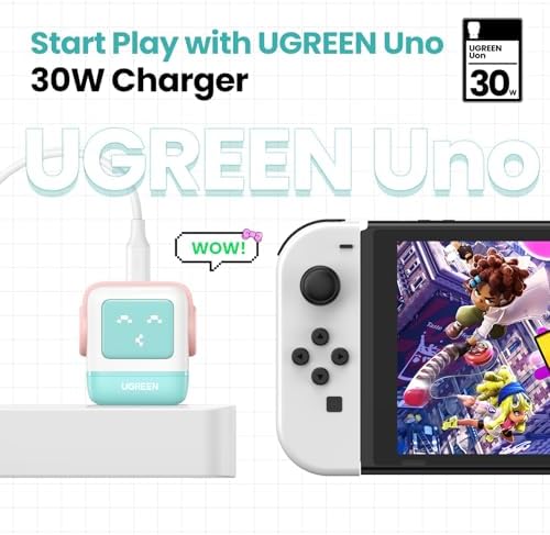 UGREEN Uno 30 W Compact Ga N USB-C Charger Block – Fast Charging Solution for i Phone 16/15/14, Galaxy S25/S24/S23, Pixel 9/8/7, and Mac Book Air – Stylish Purple Finish with Enhanced Safety Features for Everyday Portability