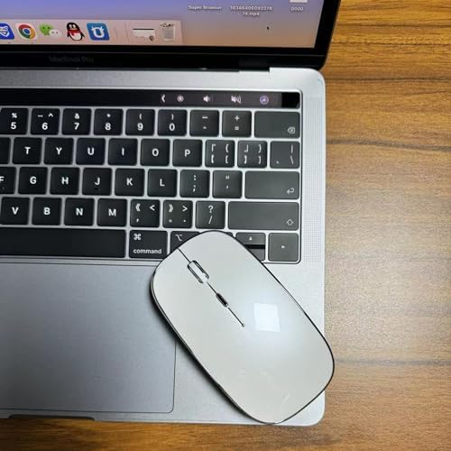 Premium Wireless Mouse for Mac and Windows – Ergonomic, Rechargeable, and Silent Click Design for Enhanced Productivity on Mac Book, Chromebook, and PC – Ideal for Travel and Home Office Setup – Durable and High-Precision Tracking