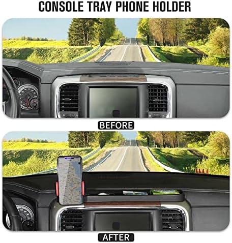 Jimen Dodge Ram 2012-2017 Phone Holder Mount – Premium Dashboard Tray for Unmatched Stability and Easy Access to Navigation Apps